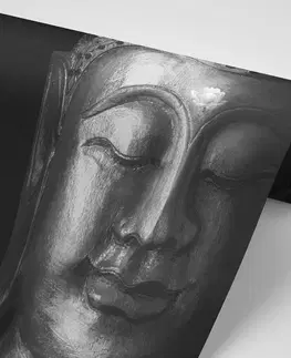 Černobílé tapety Tapeta božský černobílý Budha