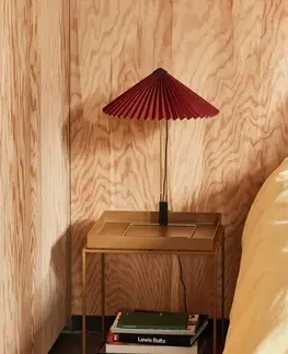 Stolní lampy na noční stolek HAY HAY Matin 380 LED skládaná stolní lampa, oxidově červená