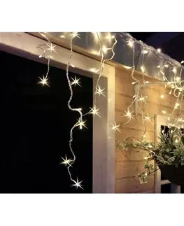 Vánoční dekorace Solight Vánoční závěs Rampouchy 120 LED teplá bílá, 3 m, s časovačem