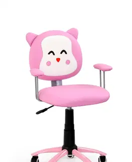 Dětské pokoje HALMAR Dětská židle Kami růžová