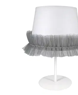 Lampy   - Dětská stolní lampa BALLET 1xE14/40W/230V šedá 