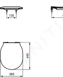 WC sedátka IDEAL STANDARD Connect Air WC sedátko ultra ploché, softclose, bílá E036601