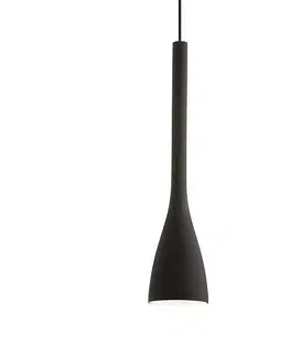 Moderní závěsná svítidla Ideal Lux FLUT SP1 BIG NERO SVÍTIDLO ZÁVĚSNÉ 035680