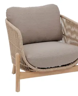 Zahradní židle a křesla DEOKORK Luxusní křeslo z akácie ZARAGOZA