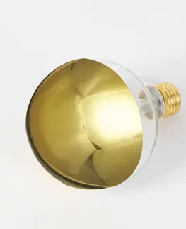 Stmívatelné LED žárovky Lucande E27 3,8W LED zrcadlená žárovka G95 2700K zlatá 2ks