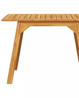 Zahradní stolky Zahradní jídelní stůl 110 x 56 x 75 cm masivní akáciové dřevo