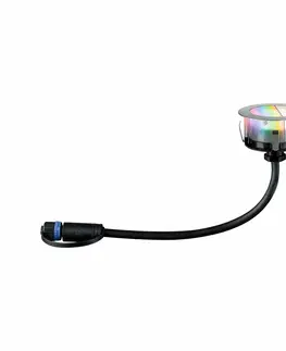 Nájezdová a pochozí svítidla PAULMANN Plug & Shine LED zemní svítidlo Smart Home Zigbee Floor RGBW 3ks sada IP67 RGBW 3x2W 21VA ocel 947.52