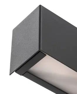 Nástěnná svítidla Euluna Nástěnné světlo Straight XS, šířka 26 cm, černá