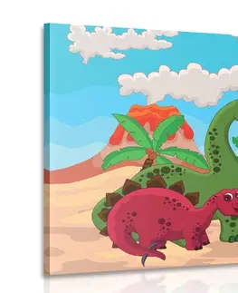 Dětské obrazy Obraz svět dinosaurů