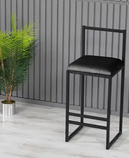 Barové židle a stoly Barová židle Nordic černá