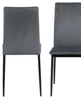 Židle Actona Jídelní židle Demina šedá