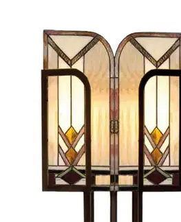 Stojací lampy Clayre&Eef V Tiffany stylu ztvárněná stolní lampa Madison