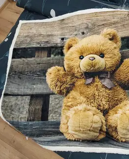 Dětské deky Kvalitní dětská deka s motivem medvídka 130 x 160 cm