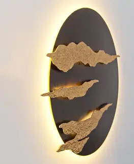 Nástěnná svítidla Holländer Firmamento - černozlaté LED nástěnné světlo