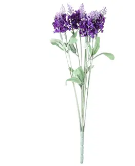 Květiny Umělá květina Levandule fialová, 34 cm