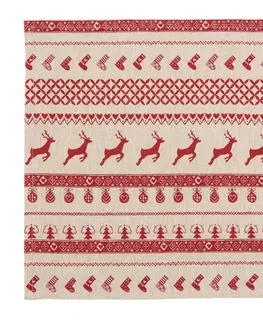 Ubrousky Textilní ubrousky Nordic Christmas (6ks) - 40*40 cm Clayre & Eef NOC43