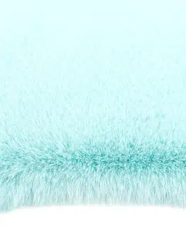 Koberce a koberečky BO-MA Trading Kožešina Catrin tyrkysová, 60 x 90 cm