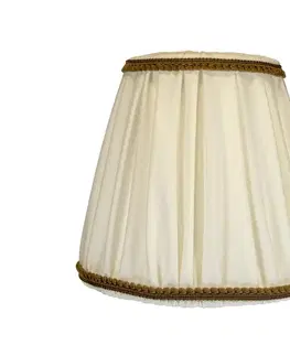 Lampy   - Stínidlo E27 pr. 18,5 cm krémová/hnědá 