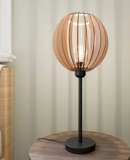 Stolní lampy Envostar Envostar Clay stolní lampa březová překližka 47cm