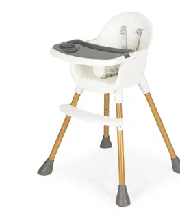 Jídelní židličky ECOTOYS Dětská jídelní židlička SABRINE bílá