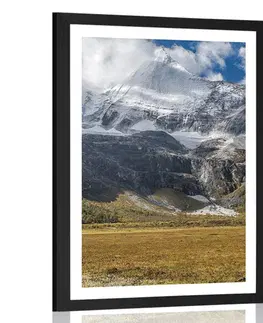 Příroda Plakát s paspartou majestátní horská krajina