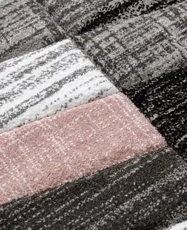 Koberce a koberečky Dywany Lusczow Kusový koberec ALTER Bax pruhy růžový, velikost 120x170