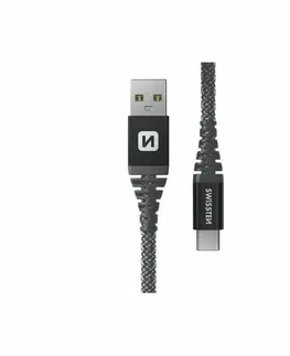 Elektronika SWISSTEN Nabíjecí kabel kevlarový USB USB-C, 1,5 m