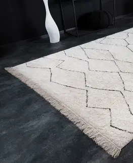 Koberce LuxD Designový koberec Natasha 290 x 190 cm slonovinový