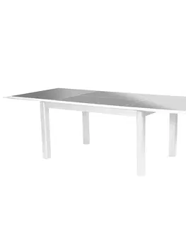 Zahradní stolky DEOKORK Hliníkový stůl VERMONT 160/254 cm (bílá)