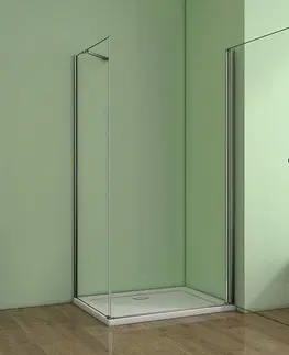 Sprchové vaničky H K Obdélníkový sprchový kout MELODY D1 80x100 cm s jednokřídlými dveřmi včetně sprchové vaničky z litého mramoru SE-MELODYD180100/THOR-10080