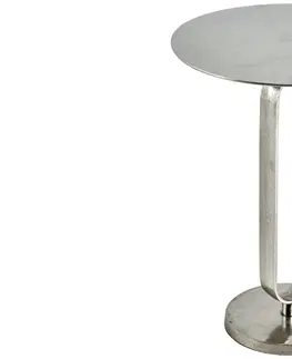 Konferenční stolky Odkládací stolek DEION Dekorhome Bílošedý mramor