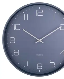 Hodiny Karlsson 5751BL designové nástěnné hodiny, pr. 40 cm