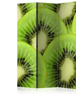Paravány Paraván Kiwi slices Dekorhome 135x172 cm (3-dílný)