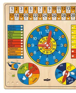 Hračky WOODY - Víceúčelový kalendář - Aj verze