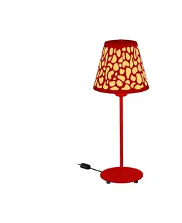 Stolní lampy Aluminor Aluminor Nihoa stolní lampa vzor, červená, žlutá