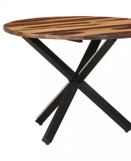 Jídelní stoly Jídelní stůl akácie / černá Dekorhome 160x90x75 cm