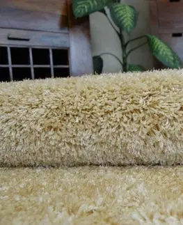 Koberce a koberečky Dywany Lusczow Kusový koberec SHAGGY NARIN zlatý, velikost 140x190