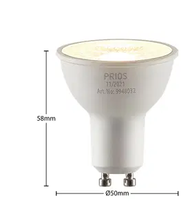 LED žárovky PRIOS LED reflektor GU10 5W 3 000K 60° sada 10ks
