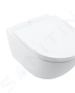 Záchody VILLEROY & BOCH Subway 3.0 Závěsné WC se sedátkem SoftClosing, TwistFlush, CeramicPlus, alpská bílá 4670TSR1