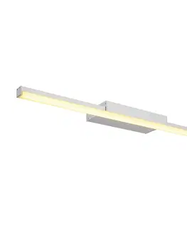 LED nástěnná svítidla SLV BIG WHITE GLENOS 60 vnitřní LED svítidlo pro zrcadla šedé CCT přepínač 3000/4000K 1003508