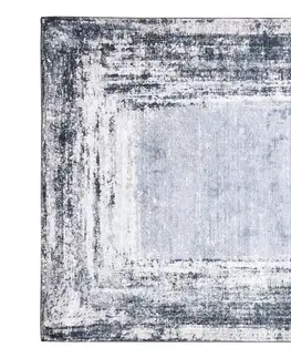 Moderní koberce Tmavý trendy koberec s protiskluzovou úpravou Šířka: 80 cm | Délka: 150 cm