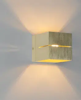 Nastenna svitidla Moderní nástěnná lampa zlatá 9,7 cm - Transfer Groove