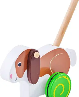 Dřevěné hračky Bigjigs Toys Dřevěný jezdící králík RABBIT