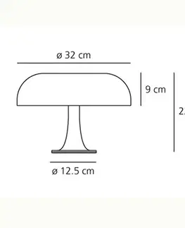 Stolní lampy Artemide Artemide Nessino - designová stolní lampa oranžová