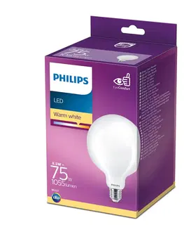 LED žárovky Philips Philips LED Classic globe E27 G120 8,5W matná