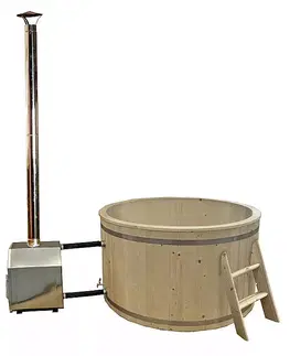 Vířivé bazény DEOKORK Dřevěná káď bez vložky Hot tub (900L)