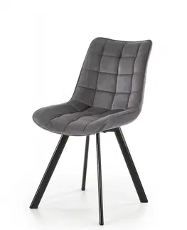 Židle HALMAR Designová židle Mirah tmavě šedá