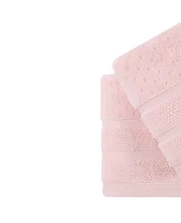 Ručníky L'essentiel Sada 2 ručníků ARELLA 50x90 cm pudrově růžová