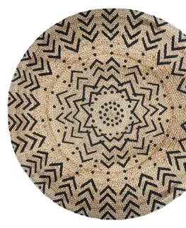 Koberce a koberečky DekorStyle Kulatý jutový dekorativní koberec 120 cm I
