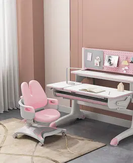 Dětské stoly a židle Rostoucí dětský stůl HAYDEN Růžová